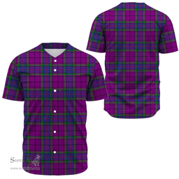 Scottish Wardlaw Modern Clan Tartan Baseball Jersey - Classic Scottish Plaid Tartan Plaid