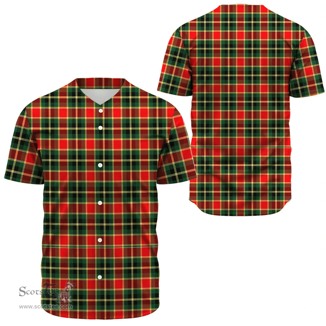 Scottish MacLachlan Hunting Modern Clan Tartan Baseball Jersey - Classic Scottish Plaid Tartan Plaid