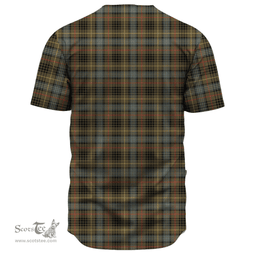 Scottish Stewart Hunting Weathered Clan Tartan Baseball Jersey - Classic Scottish Plaid Tartan Plaid