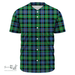 Scottish Murray of Atholl Ancient Clan Tartan Baseball Jersey - Classic Scottish Plaid Tartan Plaid