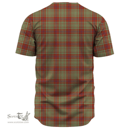 Scottish MacGillivray Hunting Ancient Clan Tartan Baseball Jersey - Classic Scottish Plaid Tartan Plaid