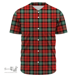 Scottish Kerr Ancient Clan Tartan Baseball Jersey - Classic Scottish Plaid Tartan Plaid