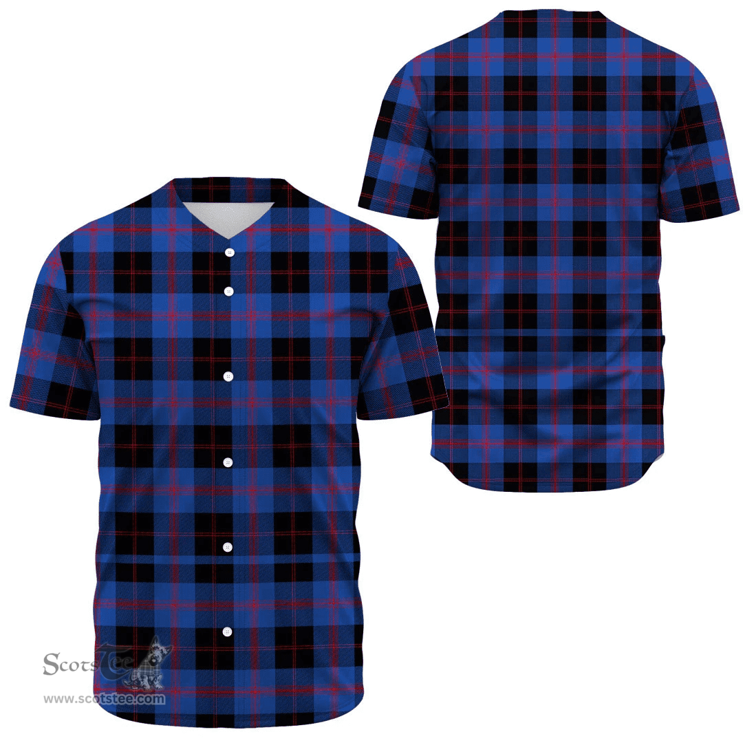 Scottish Angus Modern Clan Tartan Baseball Jersey - Classic Scottish Plaid Tartan Plaid