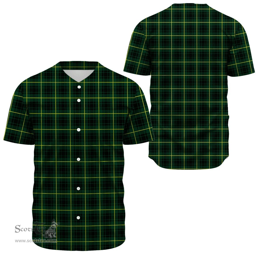 Scottish MacArthur Modern Clan Tartan Baseball Jersey - Classic Scottish Plaid Tartan Plaid