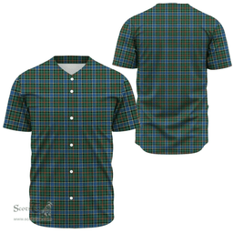 Scottish Ogilvie Hunting Modern Clan Tartan Baseball Jersey - Classic Scottish Plaid Tartan Plaid