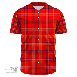 Scottish Burnett Modern Clan Tartan Baseball Jersey - Classic Scottish Plaid Tartan Plaid