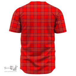 Scottish Burnett Modern Clan Tartan Baseball Jersey - Classic Scottish Plaid Tartan Plaid