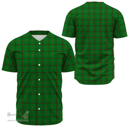 Scottish Tribe of Mar Clan Tartan Baseball Jersey - Classic Scottish Plaid Tartan Plaid