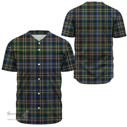 Scottish SCOTT GREEN MODERN Clan Tartan Baseball Jersey - Classic Scottish Plaid Tartan Plaid