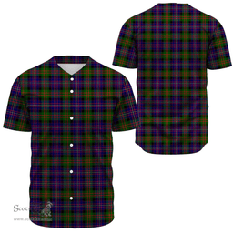 Scottish Cameron of Erracht Modern Clan Tartan Baseball Jersey - Classic Scottish Plaid Tartan Plaid