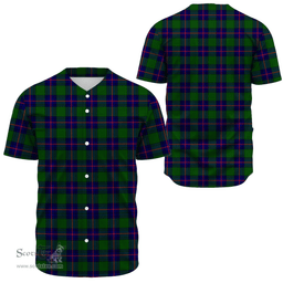 Scottish Shaw Modern Clan Tartan Baseball Jersey - Classic Scottish Plaid Tartan Plaid