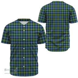 Scottish MacNeill of Barra Ancient Clan Tartan Baseball Jersey - Classic Scottish Plaid Tartan Plaid