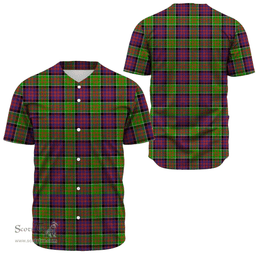 Scottish MacDonald of Clanranald Clan Tartan Baseball Jersey - Classic Scottish Plaid Tartan Plaid