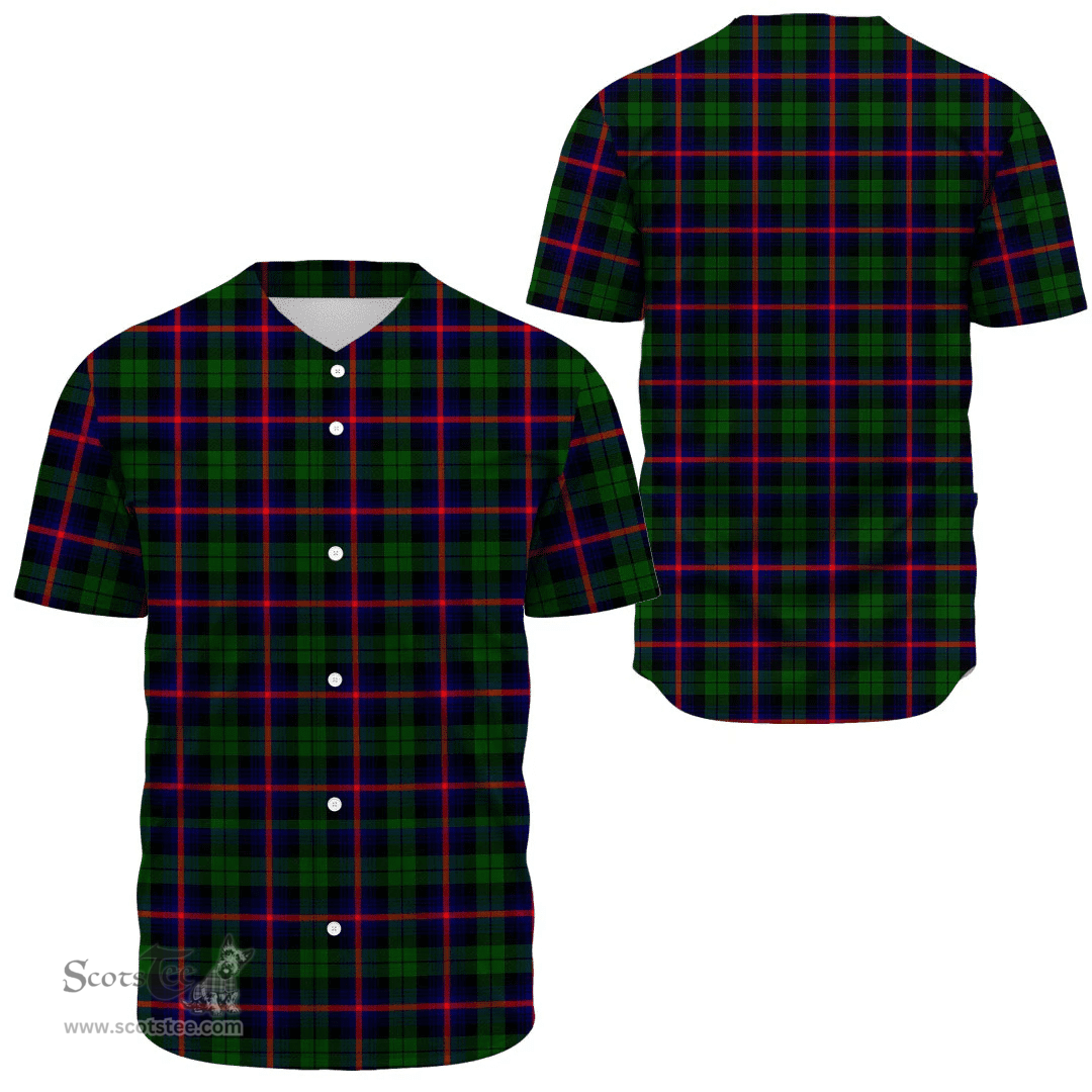 Scottish Urquhart Modern Clan Tartan Baseball Jersey - Classic Scottish Plaid Tartan Plaid
