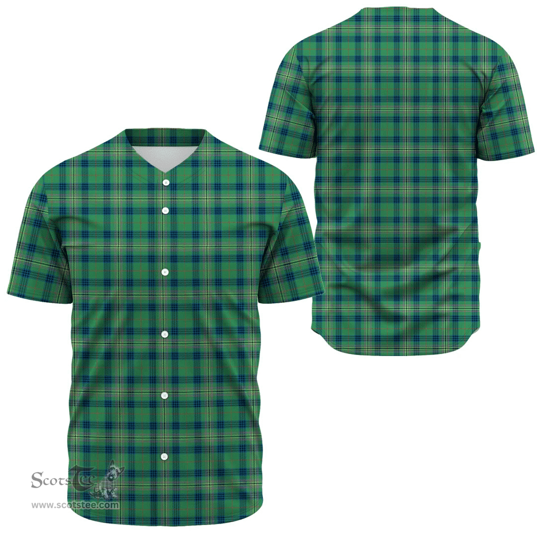 Scottish Kennedy Ancient Clan Tartan Baseball Jersey - Classic Scottish Plaid Tartan Plaid