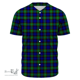 Scottish Sempill Modern Clan Tartan Baseball Jersey - Classic Scottish Plaid Tartan Plaid