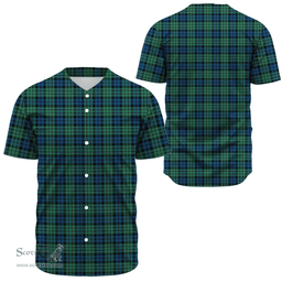 Scottish MacCallum Ancient Clan Tartan Baseball Jersey - Classic Scottish Plaid Tartan Plaid
