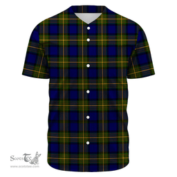 Scottish More (Muir) Clan Tartan Baseball Jersey - Classic Scottish Plaid Tartan Plaid