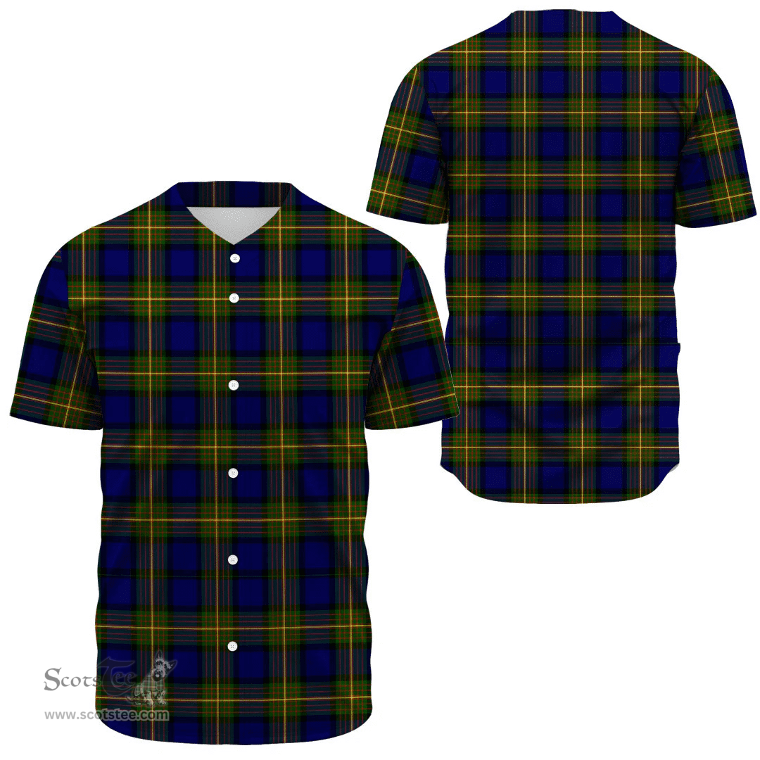 Scottish More (Muir) Clan Tartan Baseball Jersey - Classic Scottish Plaid Tartan Plaid