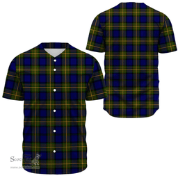 Scottish More (Muir) Clan Tartan Baseball Jersey - Classic Scottish Plaid Tartan Plaid