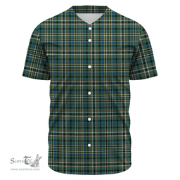 Scottish SCOTT GREEN ANCIENT Clan Tartan Baseball Jersey - Classic Scottish Plaid Tartan Plaid