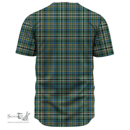 Scottish SCOTT GREEN ANCIENT Clan Tartan Baseball Jersey - Classic Scottish Plaid Tartan Plaid