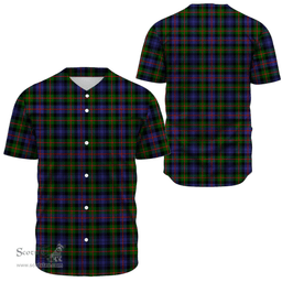 Scottish Murray of Atholl Modern Clan Tartan Baseball Jersey - Classic Scottish Plaid Tartan Plaid