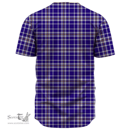 Scottish Ochterlony Clan Tartan Baseball Jersey - Classic Scottish Plaid Tartan Plaid