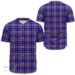 Scottish Ochterlony Clan Tartan Baseball Jersey - Classic Scottish Plaid Tartan Plaid