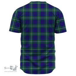 Scottish Hamilton Hunting Modern Clan Tartan Baseball Jersey - Classic Scottish Plaid Tartan Plaid