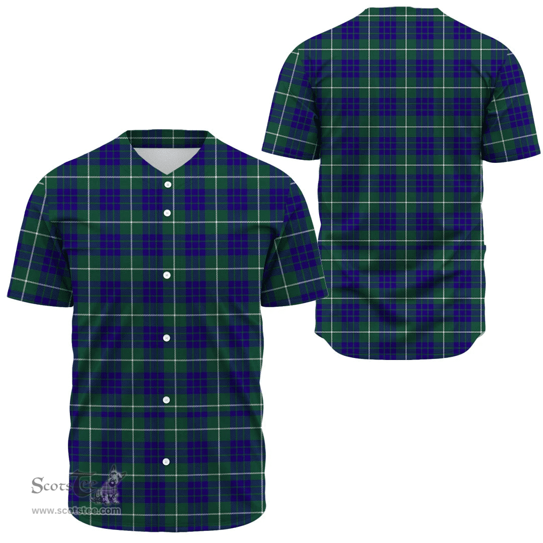 Scottish Hamilton Hunting Modern Clan Tartan Baseball Jersey - Classic Scottish Plaid Tartan Plaid