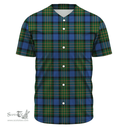 Scottish MacLaren Ancient Clan Tartan Baseball Jersey - Classic Scottish Plaid Tartan Plaid