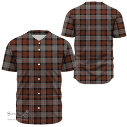 Scottish Cameron of Erracht Weathered Clan Tartan Baseball Jersey - Classic Scottish Plaid Tartan Plaid