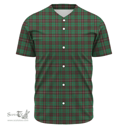 Scottish MacKinnon Hunting Ancient Clan Tartan Baseball Jersey - Classic Scottish Plaid Tartan Plaid