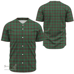 Scottish MacKinnon Hunting Ancient Clan Tartan Baseball Jersey - Classic Scottish Plaid Tartan Plaid