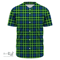 Scottish Campbell of Breadalbane Ancient Clan Tartan Baseball Jersey - Classic Scottish Plaid Tartan Plaid