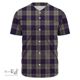 Scottish Cunningham Dress Blue Dancers Clan Tartan Baseball Jersey - Classic Scottish Plaid Tartan Plaid