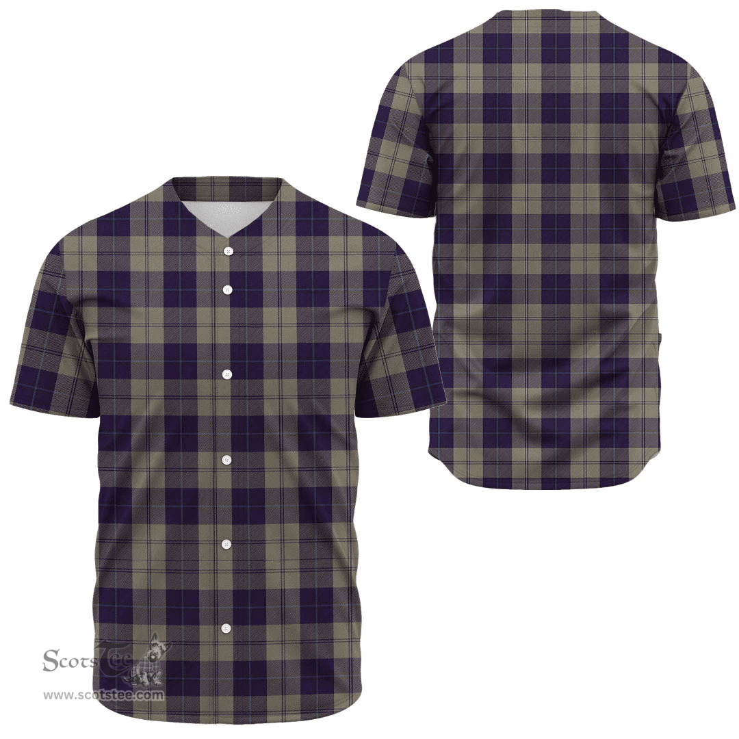 Scottish Cunningham Dress Blue Dancers Clan Tartan Baseball Jersey - Classic Scottish Plaid Tartan Plaid