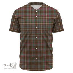 Scottish MacIntyre Hunting Weathered Clan Tartan Baseball Jersey - Classic Scottish Plaid Tartan Plaid