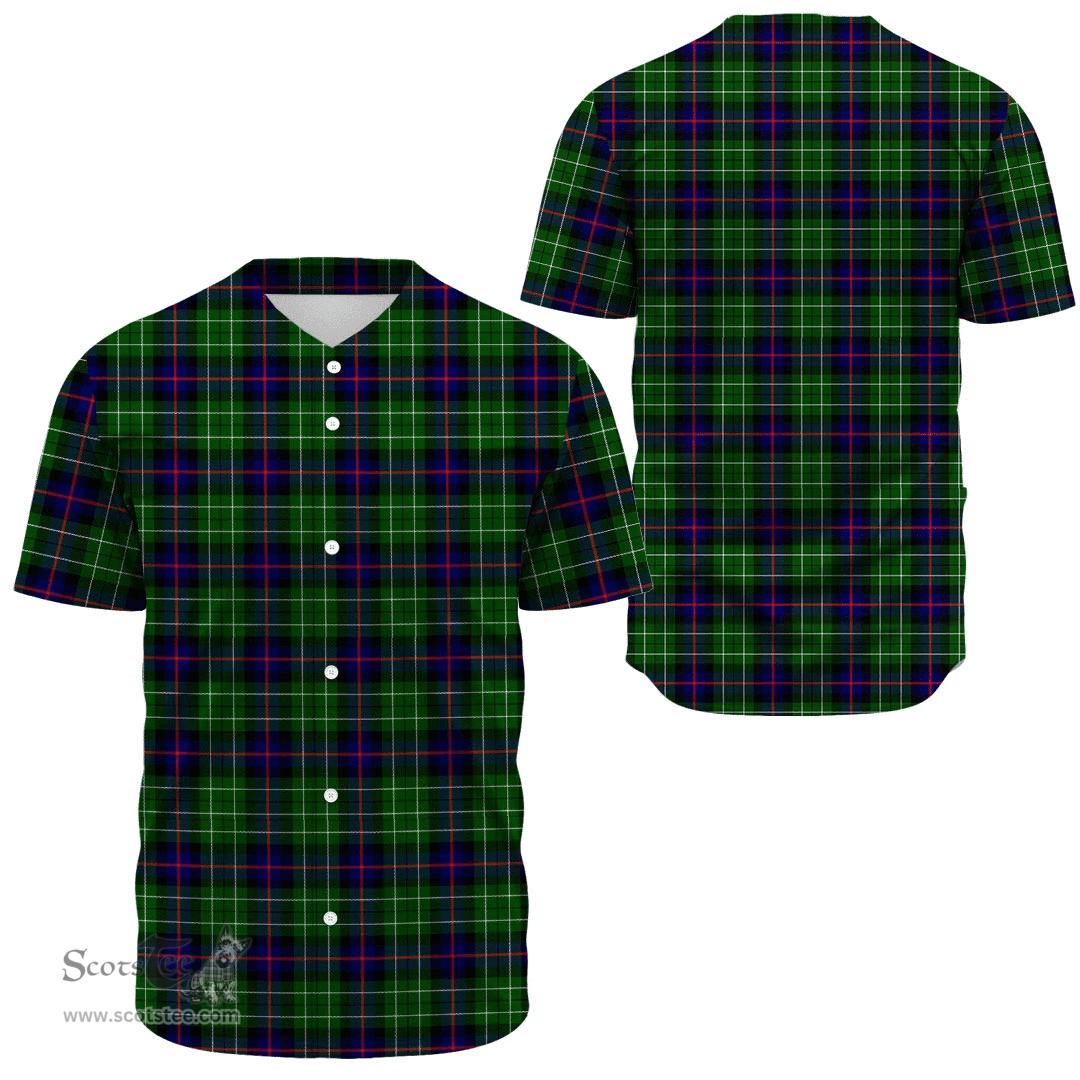 Scottish Leslie Hunting Clan Tartan Baseball Jersey - Classic Scottish Plaid Tartan Plaid