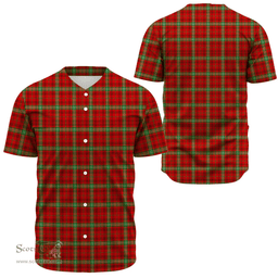Scottish Morrison Red Modern Clan Tartan Baseball Jersey - Classic Scottish Plaid Tartan Plaid