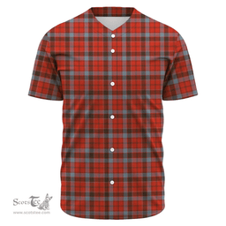 Scottish Robertson Weathered Clan Tartan Baseball Jersey - Classic Scottish Plaid Tartan Plaid
