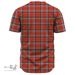 Scottish Robertson Weathered Clan Tartan Baseball Jersey - Classic Scottish Plaid Tartan Plaid