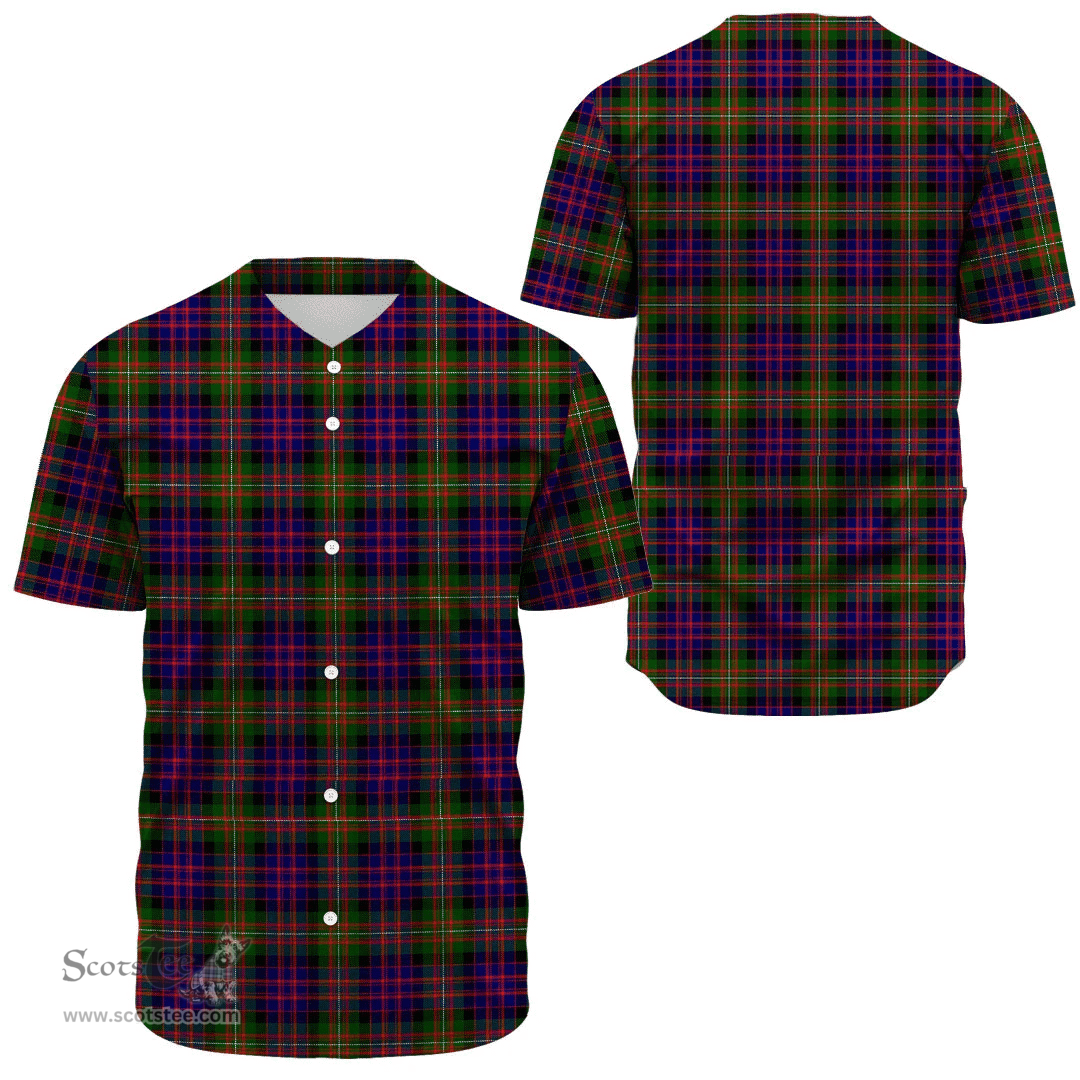 Scottish MacDonnell of Glengarry Modern Clan Tartan Baseball Jersey - Classic Scottish Plaid Tartan Plaid