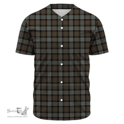 Scottish Stewart Old Weathered Clan Tartan Baseball Jersey - Classic Scottish Plaid Tartan Plaid