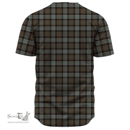 Scottish Stewart Old Weathered Clan Tartan Baseball Jersey - Classic Scottish Plaid Tartan Plaid