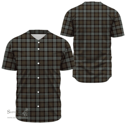 Scottish Stewart Old Weathered Clan Tartan Baseball Jersey - Classic Scottish Plaid Tartan Plaid