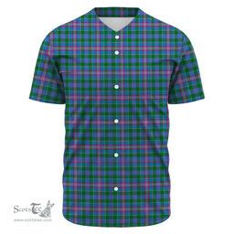 Scottish Pitcairn Hunting Clan Tartan Baseball Jersey - Classic Scottish Plaid Tartan Plaid