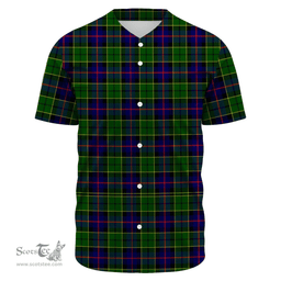 Scottish Forsyth Modern Clan Tartan Baseball Jersey - Classic Scottish Plaid Tartan Plaid