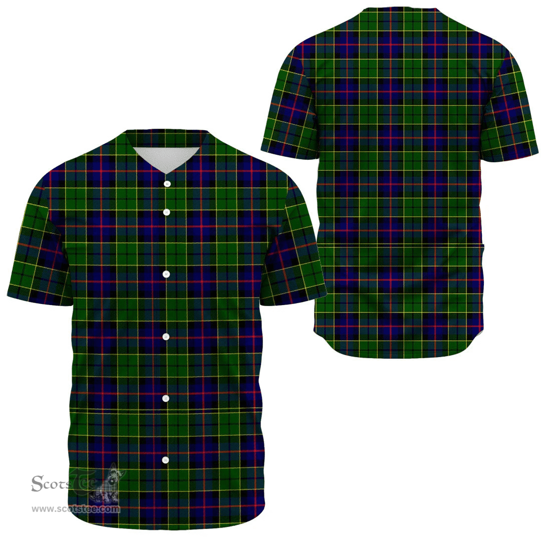 Scottish Forsyth Modern Clan Tartan Baseball Jersey - Classic Scottish Plaid Tartan Plaid